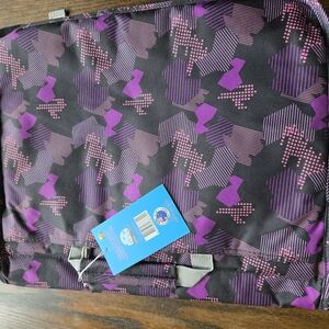 Purple and Black Laptop Bag with Unique Butterfly Design